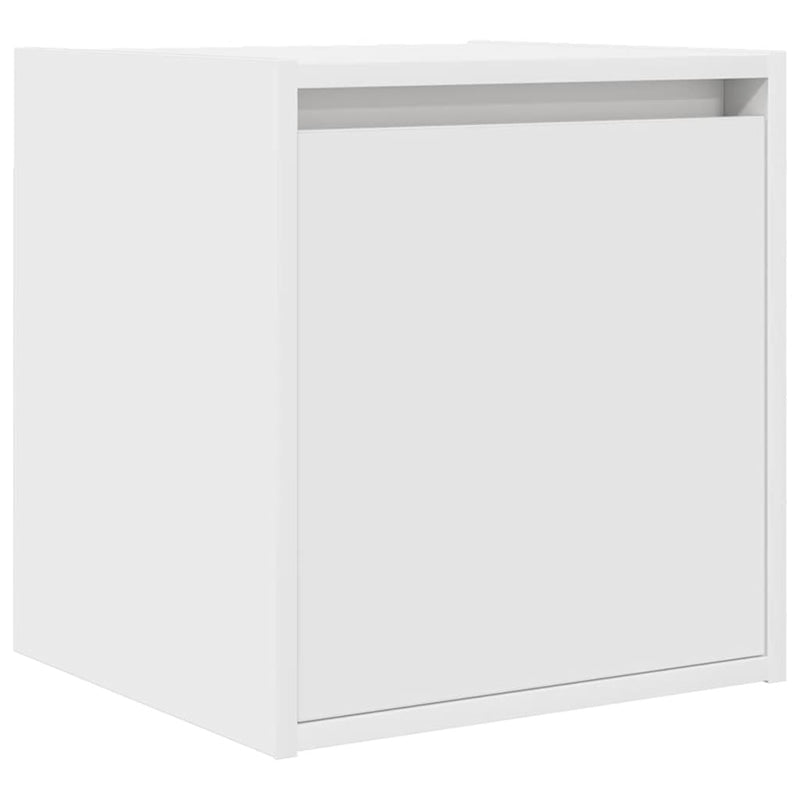 Noptiere montate pe perete 2 buc Alb 38x34x40 cm