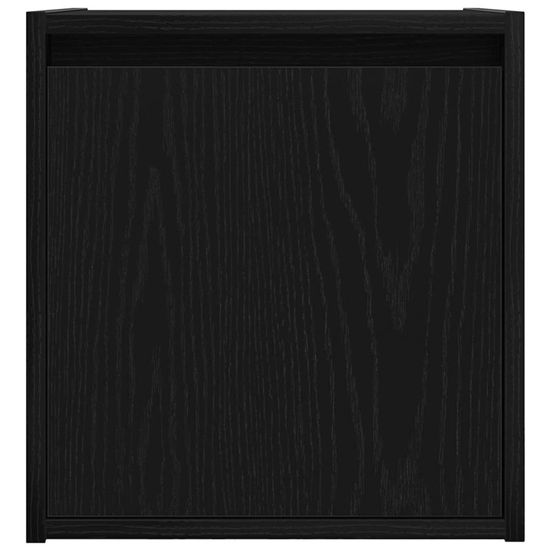 Noptiere montate pe perete 2 buc Negru 38x34x40 cm