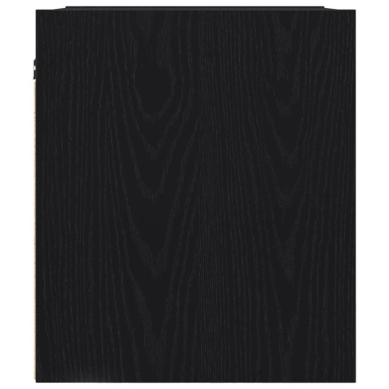 Noptiere montate pe perete 2 buc Negru 38x34x40 cm