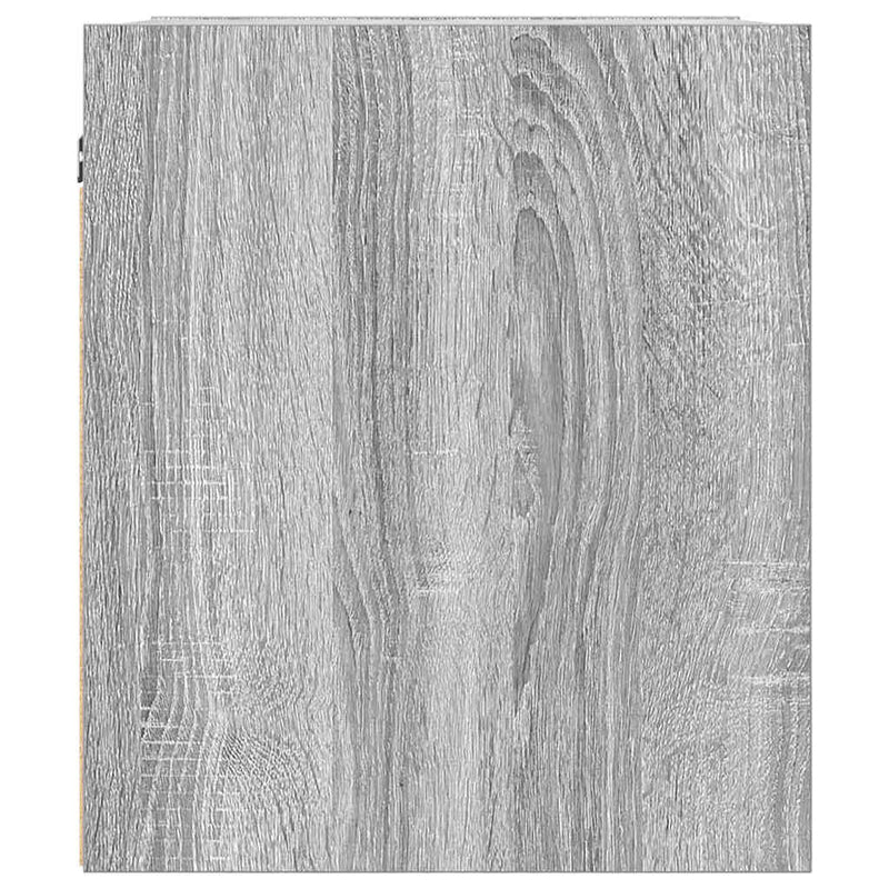Noptiere montate pe perete 2 buc Gri Sonoma 38x34x40 cm