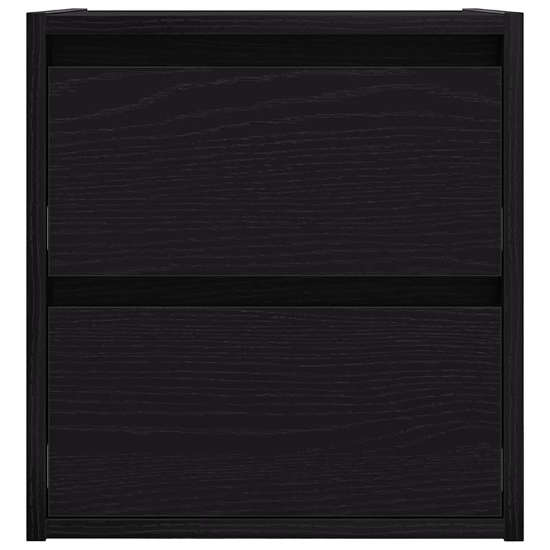 Noptiere de perete 2 buc Stejar negru 38x34x40 cm