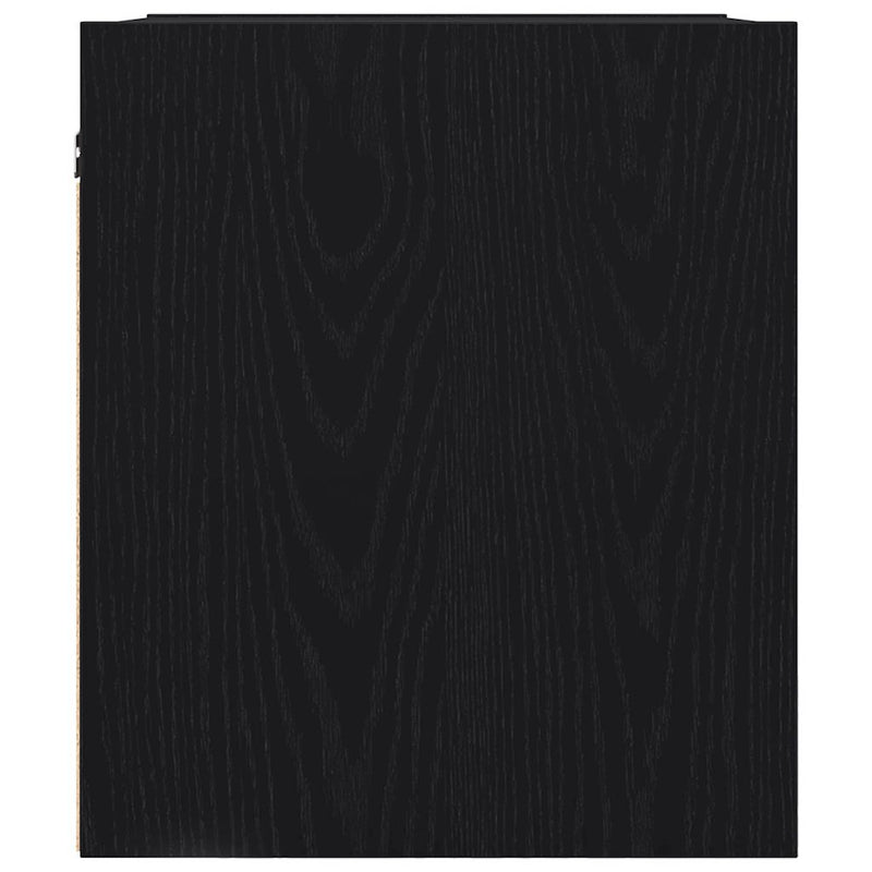 Noptiere de perete 2 buc Stejar negru 38x34x40 cm