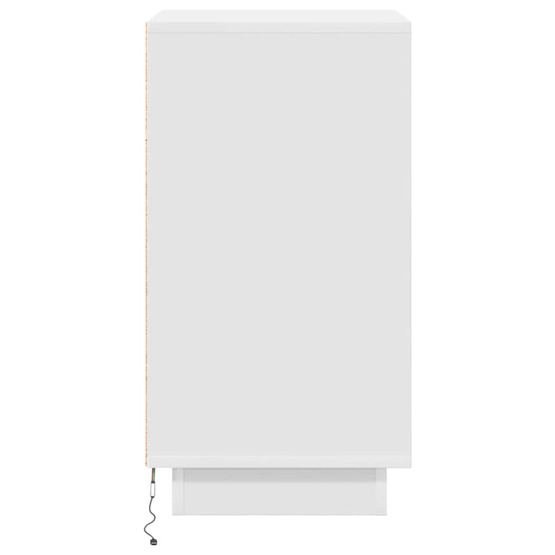 Noptiera cu lumini LED alb 38x34x65 cm