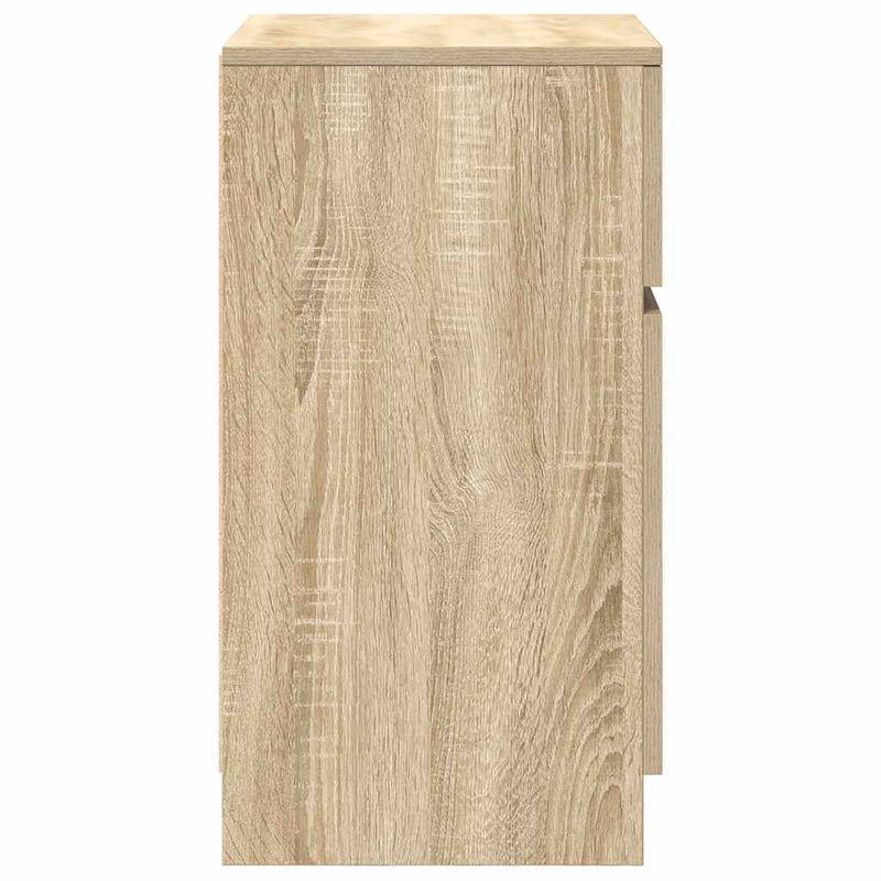 Noptiere, 2 buc., stejar sonoma, 39x35x65 cm, lemn compozit
