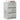 Noptiere cu 3 sertare 2 buc Beton Gri 39x35x65 cm