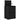 Noptiera cu 2 sertare Negru 38x34x80 cm
