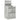 Noptiere cu 2 sertare 2 buc Beton Gri 38x34x80 cm