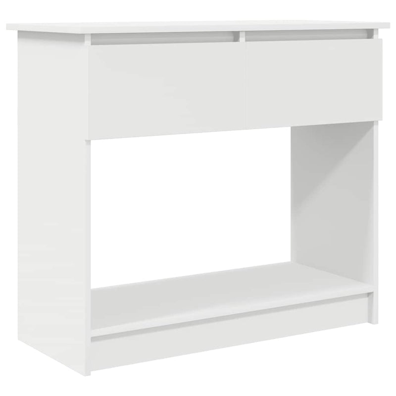 Consolă cu sertare alb 85,5x38,5x74,5 cm