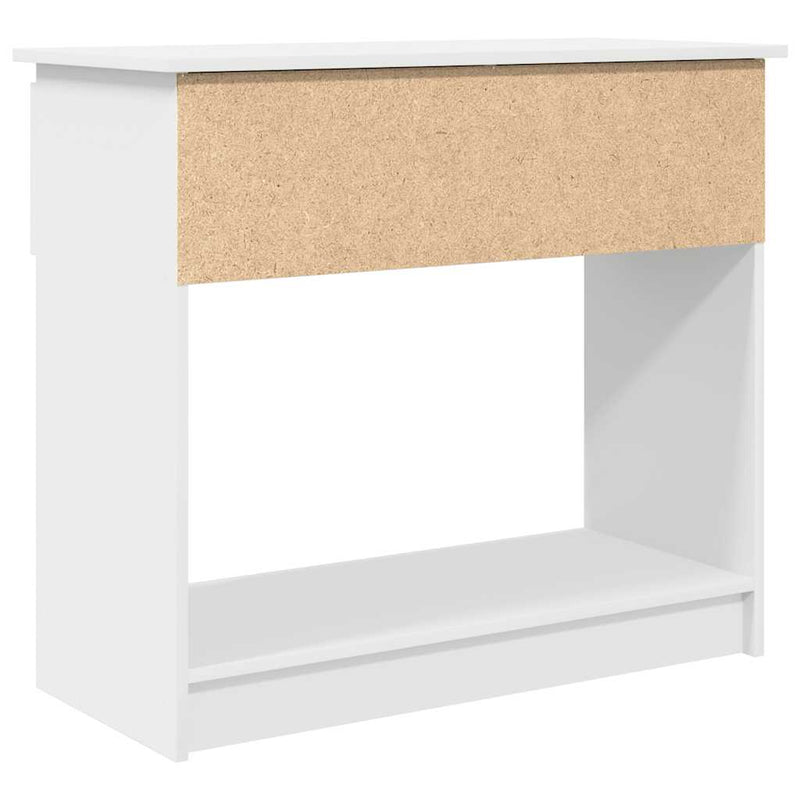 Consolă cu sertare alb 85,5x38,5x74,5 cm