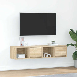 Dulapuri TV 2 buc Stejar Sonoma 60x31x25,5 cm Lemn prelucrat