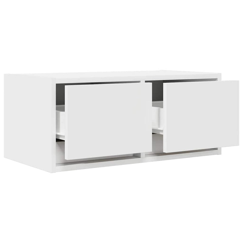 Comodă TV, alb, 60x31x25,5 cm, lemn prelucrat