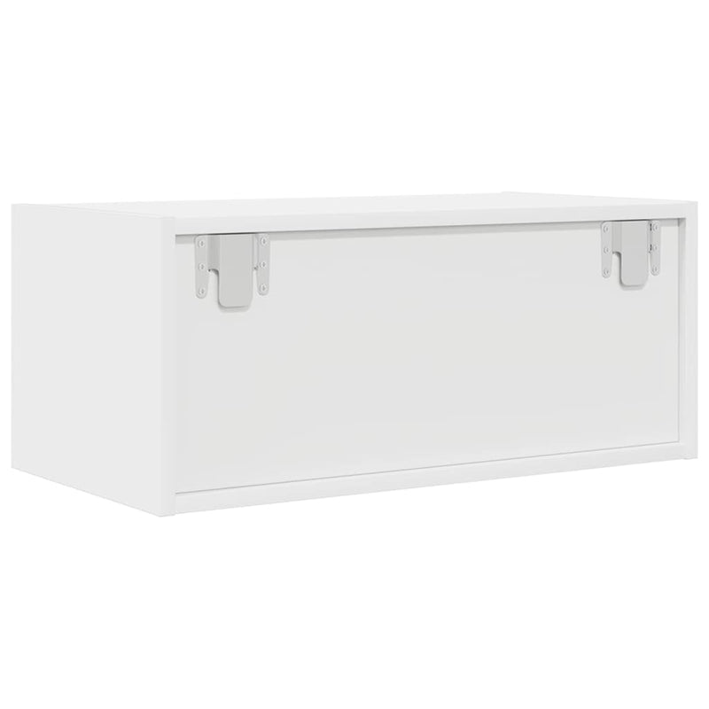 Comodă TV, alb, 60x31x25,5 cm, lemn prelucrat