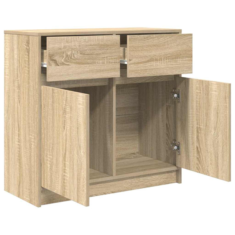 Bufetă cu sertar Stejar Sonoma 80x34x76 cm Lemn prelucrat
