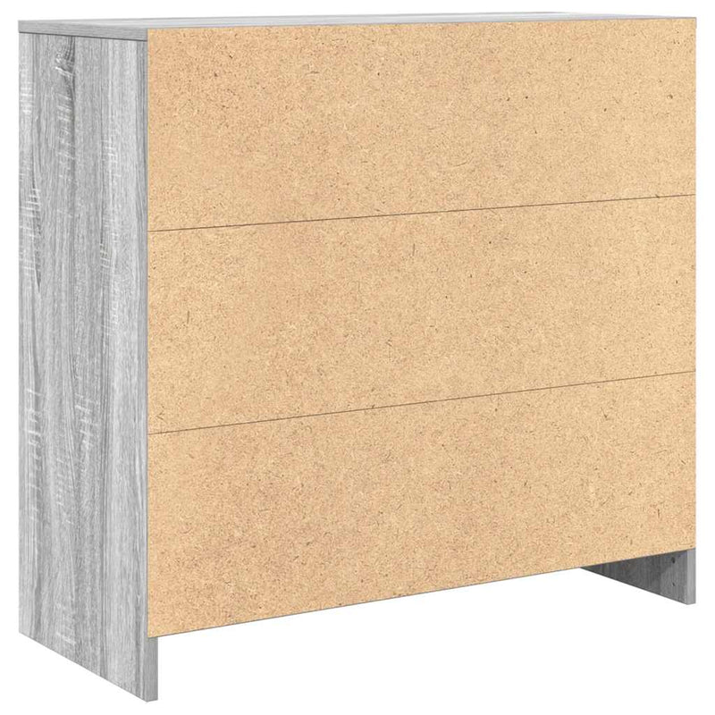 Bufetă cu sertar Gri Sonoma 80x34x76 cm Lemn prelucrat