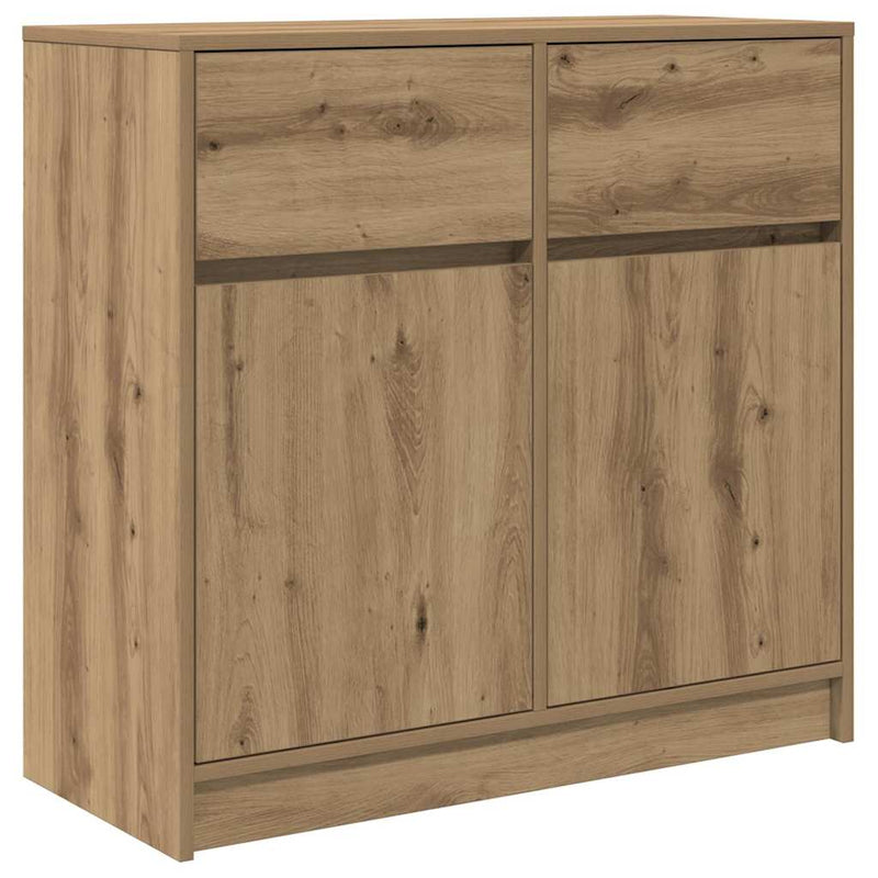 Bufetă cu sertar Artisan Stejar 80x34x76 cm Lemn prelucrat
