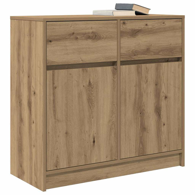 Bufetă cu sertar Artisan Stejar 80x34x76 cm Lemn prelucrat