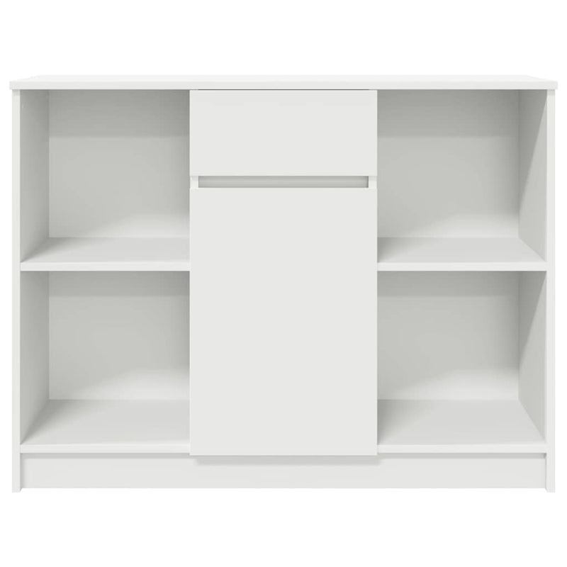 Bufetă cu sertar alb 101x35x76 cm din lemn prelucrat