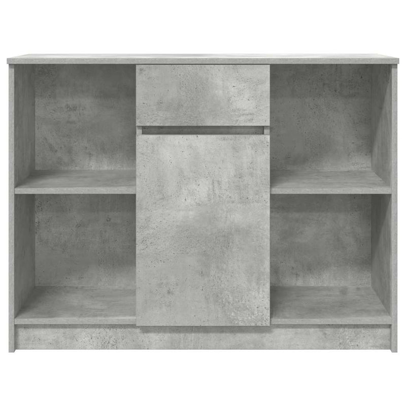 Bufetă cu sertar Gri beton 101x35x76 cm Lemn prelucrat