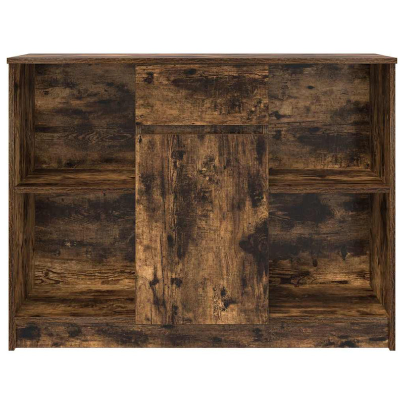 Bufetă cu sertar stejar afumat 101x35x76 cm lemn de stratificat