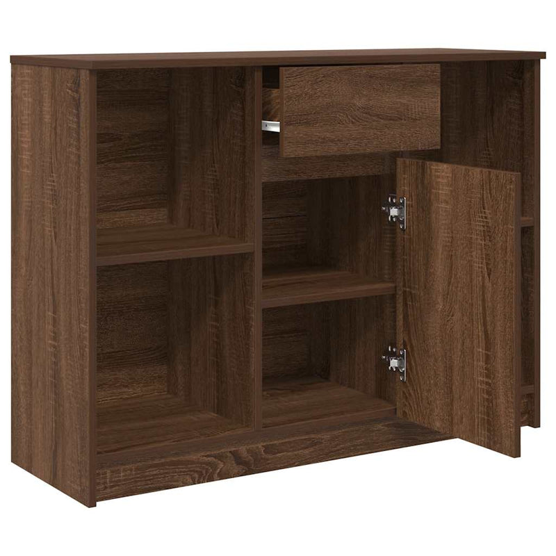 Bufetă cu sertar Stejar maro 101x35x76 cm Lemn prelucrat