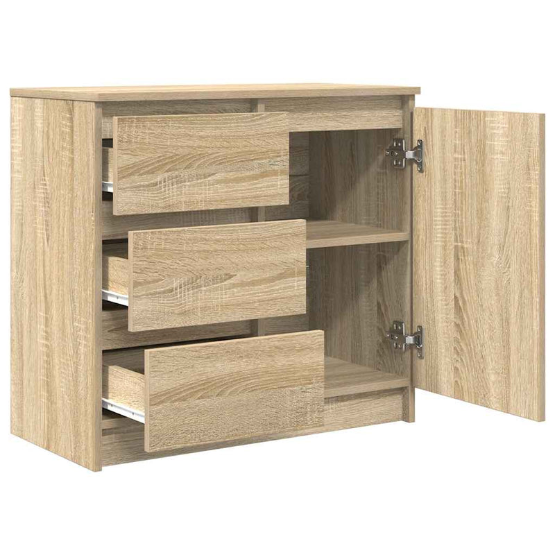 Bufetă cu sertar Stejar Sonoma 71x35x65 cm Lemn prelucrat