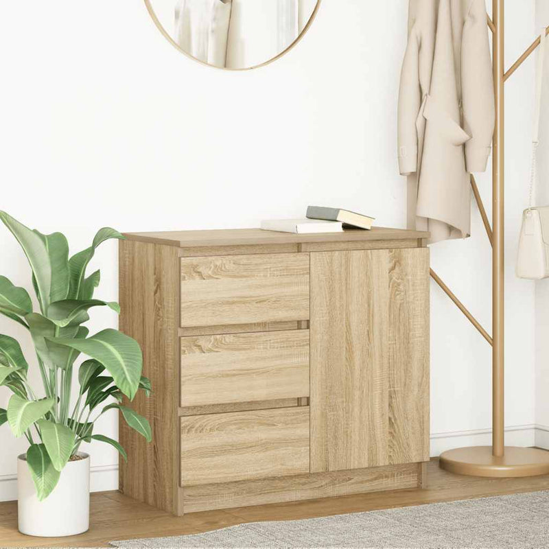 Bufetă cu sertar Stejar Sonoma 71x35x65 cm Lemn prelucrat