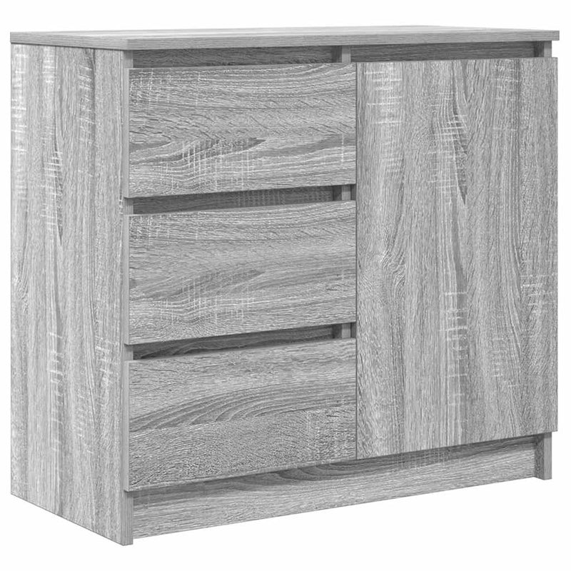 Bufetă cu sertar Gri Sonoma 71x35x65 cm Lemn prelucrat