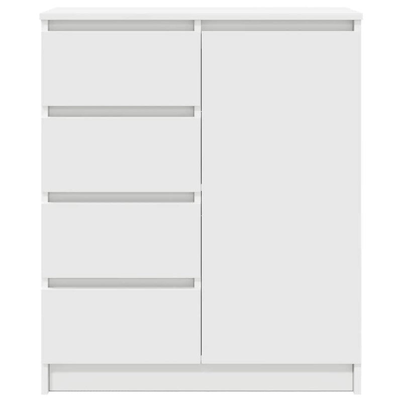 Bufetă cu sertare, alb, 71x35x84 cm, lemn prelucrat