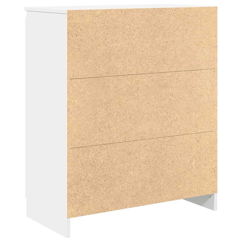 Bufetă cu sertare, alb, 71x35x84 cm, lemn prelucrat