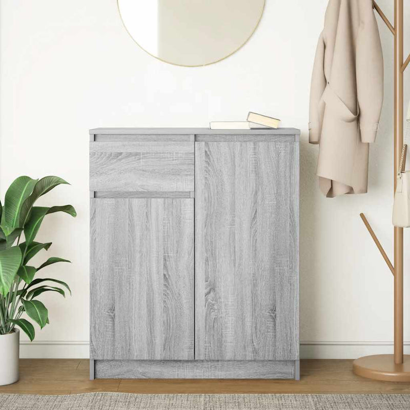 Bufetă cu sertar Gri Sonoma 71x35x84 cm Lemn prelucrat