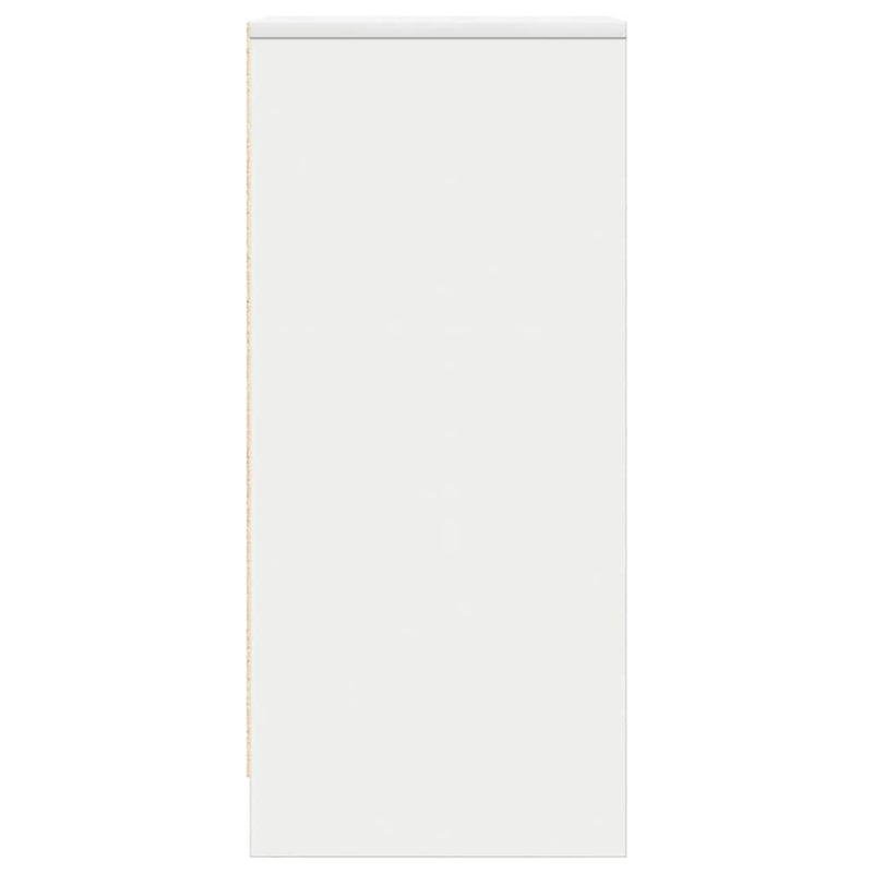 Bufetă albă 29,5x34x76 cm din lemn prelucrat