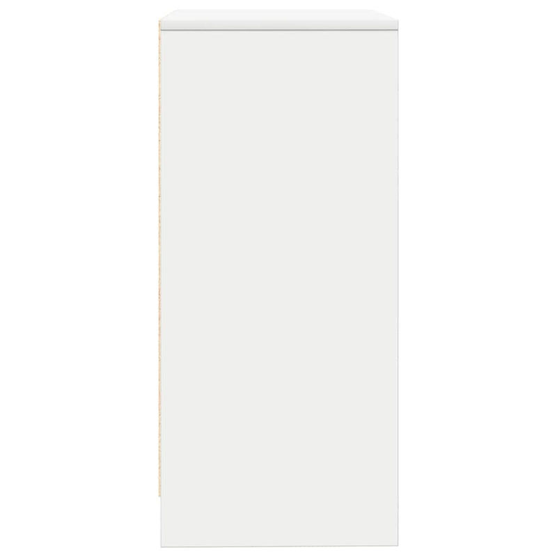 Bufetă albă 57x34x76 cm din lemn prelucrat