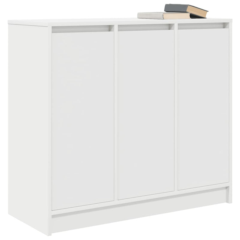 Bufetă albă 85x34x76 cm din lemn prelucrat