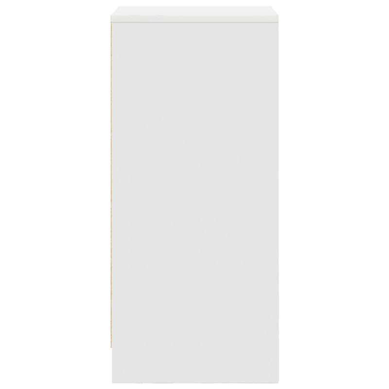 Bufetă albă 29,5x34x76 cm din lemn prelucrat