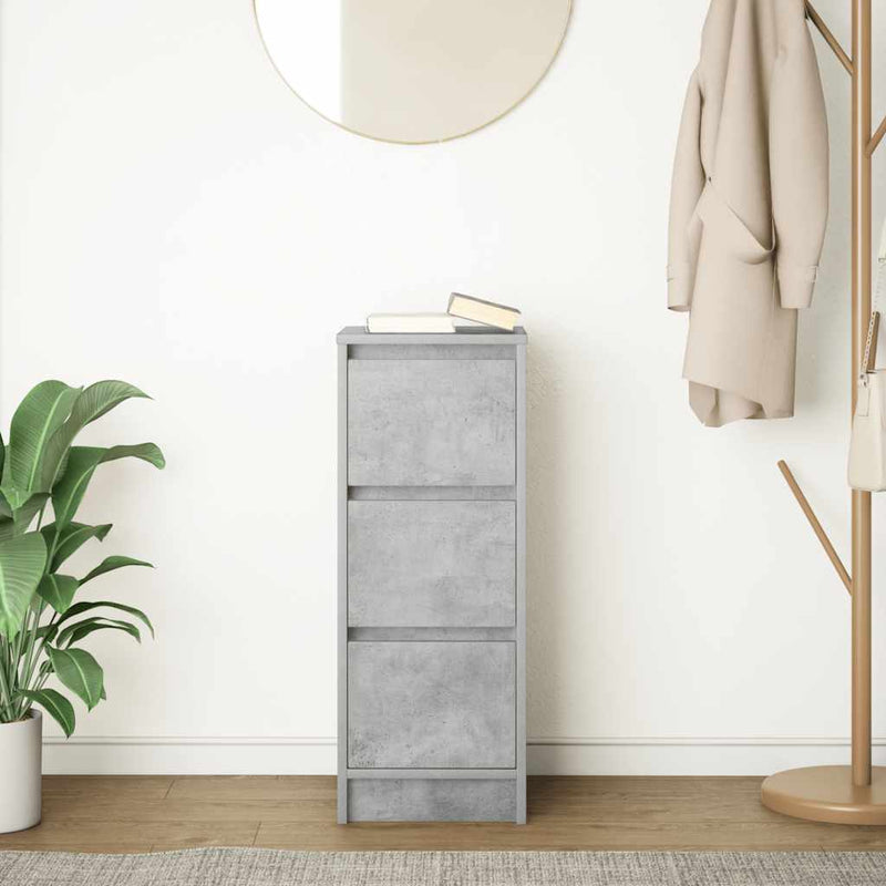 Bufetă Gri Beton 29,5x34x76 cm Lemn prelucrat
