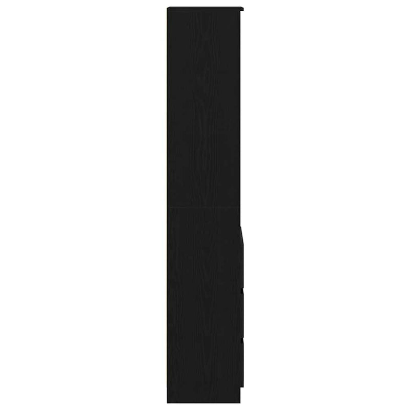 Tablou Stejar negru 37,5x35x180 cm Lemn prelucrat
