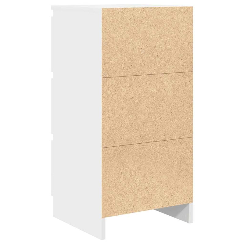 Bufetă albă 37,5x35x76 cm din lemn prelucrat