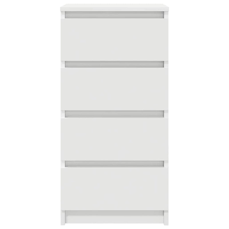 Bufetă albă 37,5x35x76 cm din lemn prelucrat