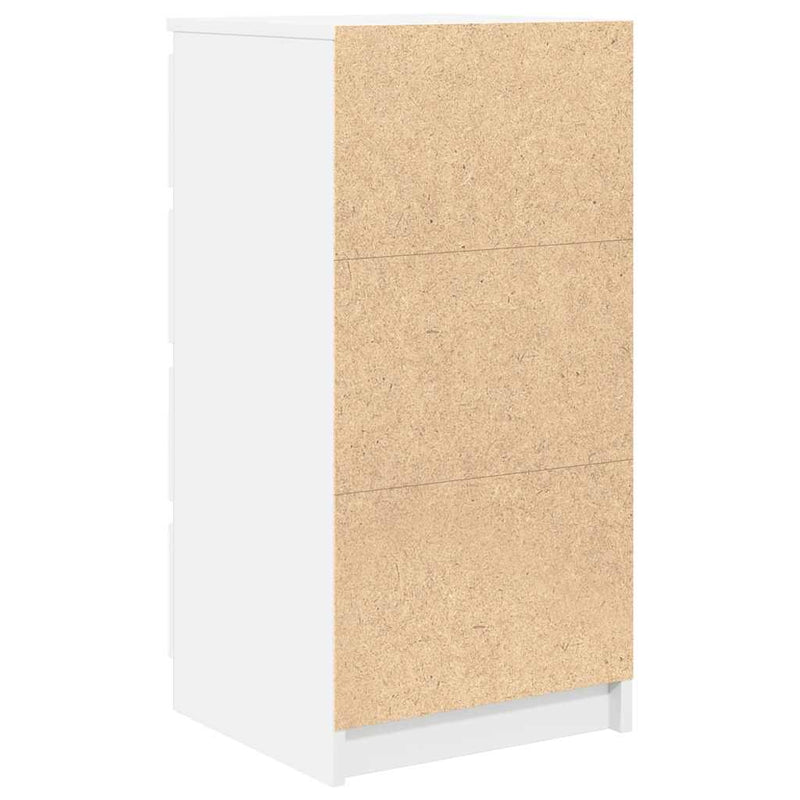 Bufetă albă 37,5x35x76 cm din lemn prelucrat