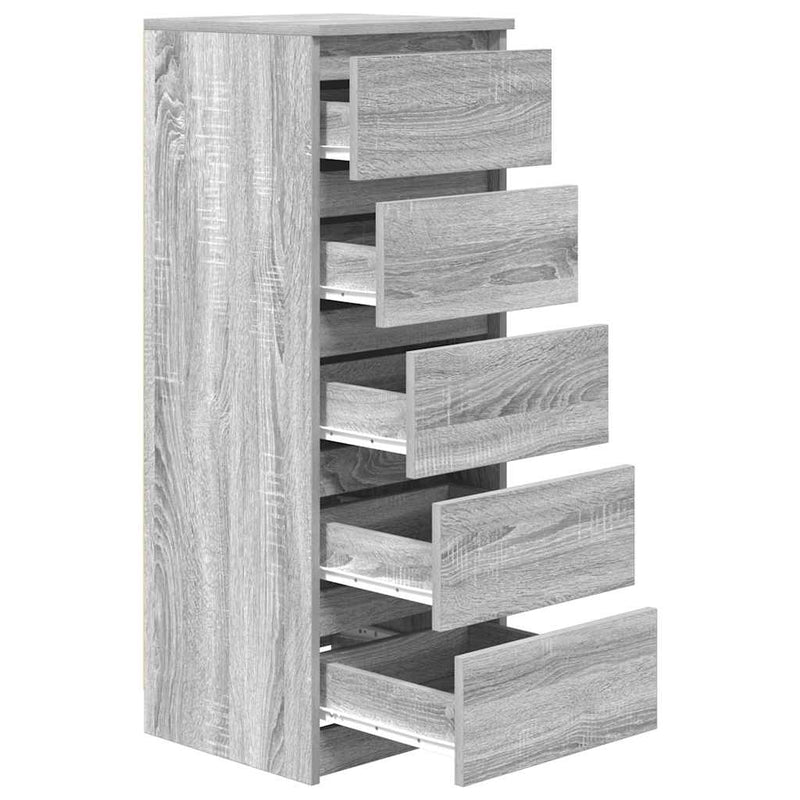 Bufetă cu sertare Gri Sonoma 37,5x35x99 cm Lemn prelucrat