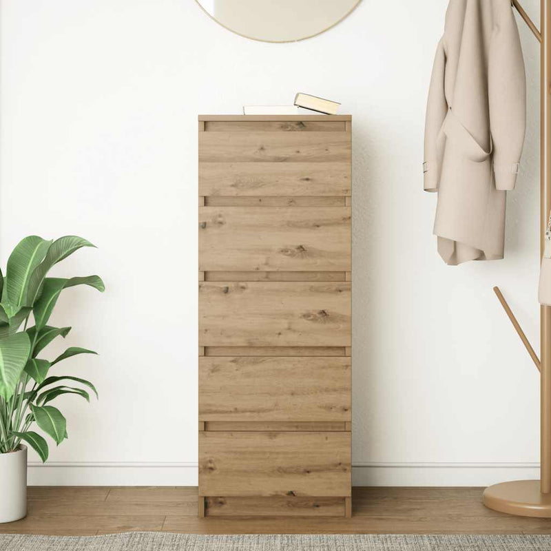 Bufetă cu sertare Stejar Artisan 37,5x35x99 cm Lemn prelucrat