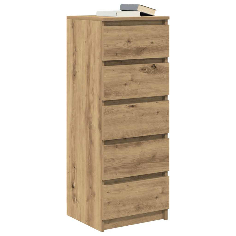 Bufetă cu sertare Stejar Artisan 37,5x35x99 cm Lemn prelucrat