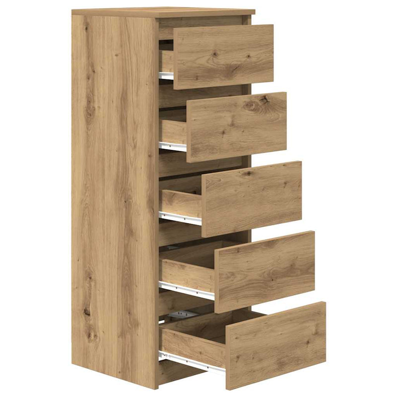Bufetă cu sertare Stejar Artisan 37,5x35x99 cm Lemn prelucrat