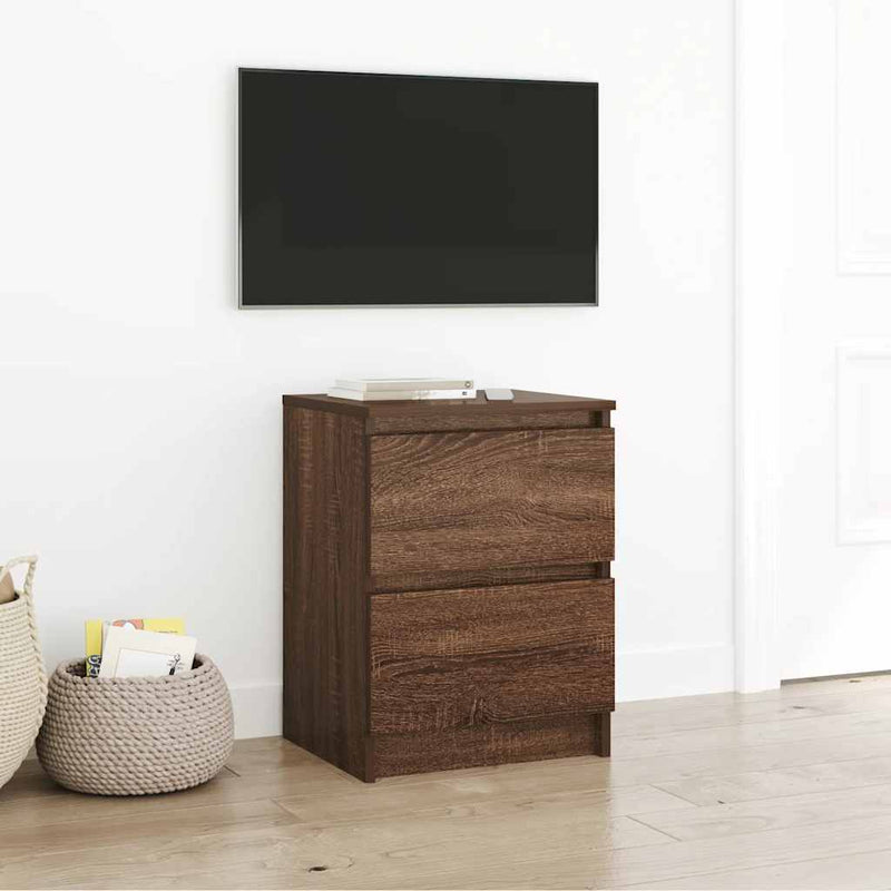 Dulap TV Stejar maro 40x35x54 cm Lemn prelucrat