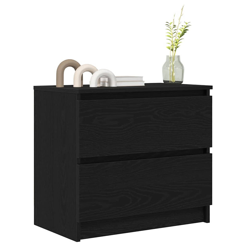 Dulap TV negru 60x35x54 cm lemn prelucrat
