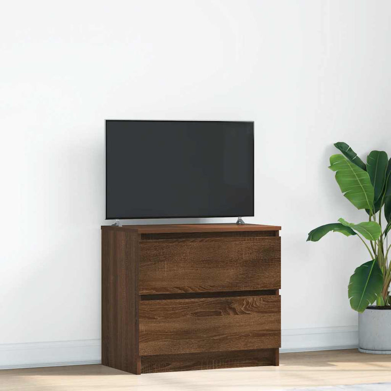 Dulap TV Stejar maro 60x35x54 cm Lemn prelucrat