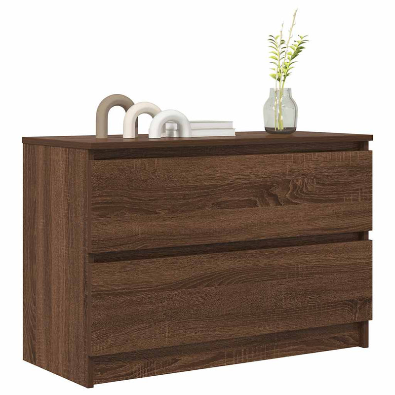 Dulap TV Stejar maro 80x35x54 cm Lemn prelucrat