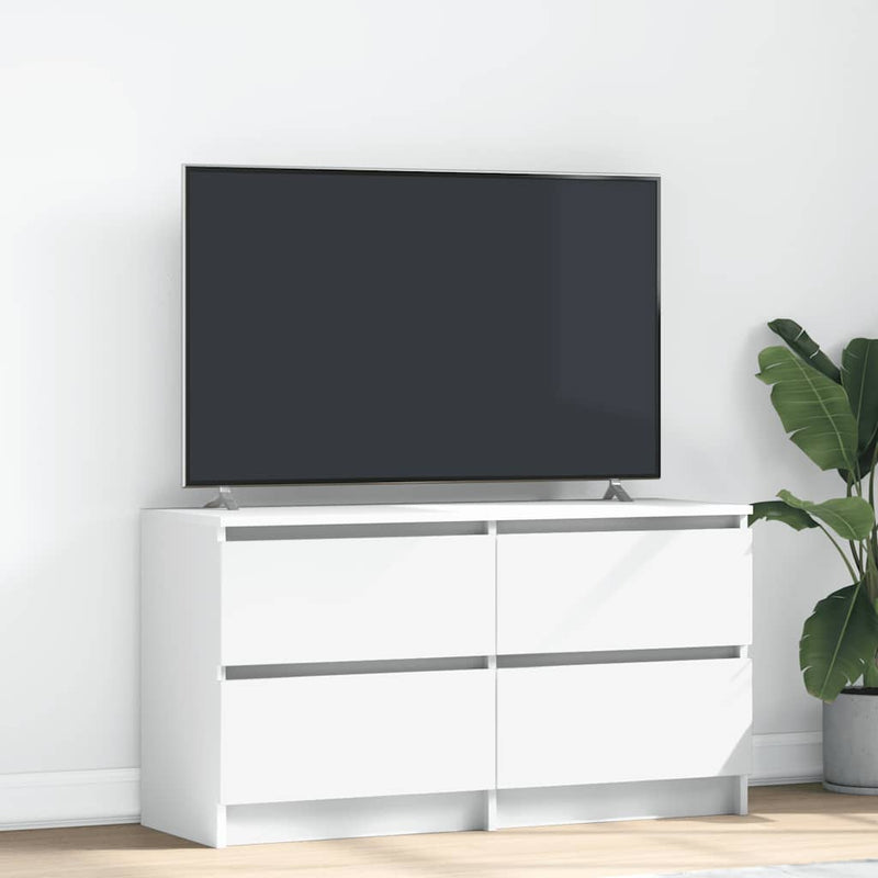 Dulap TV alb 100x35x54 cm lemn prelucrat