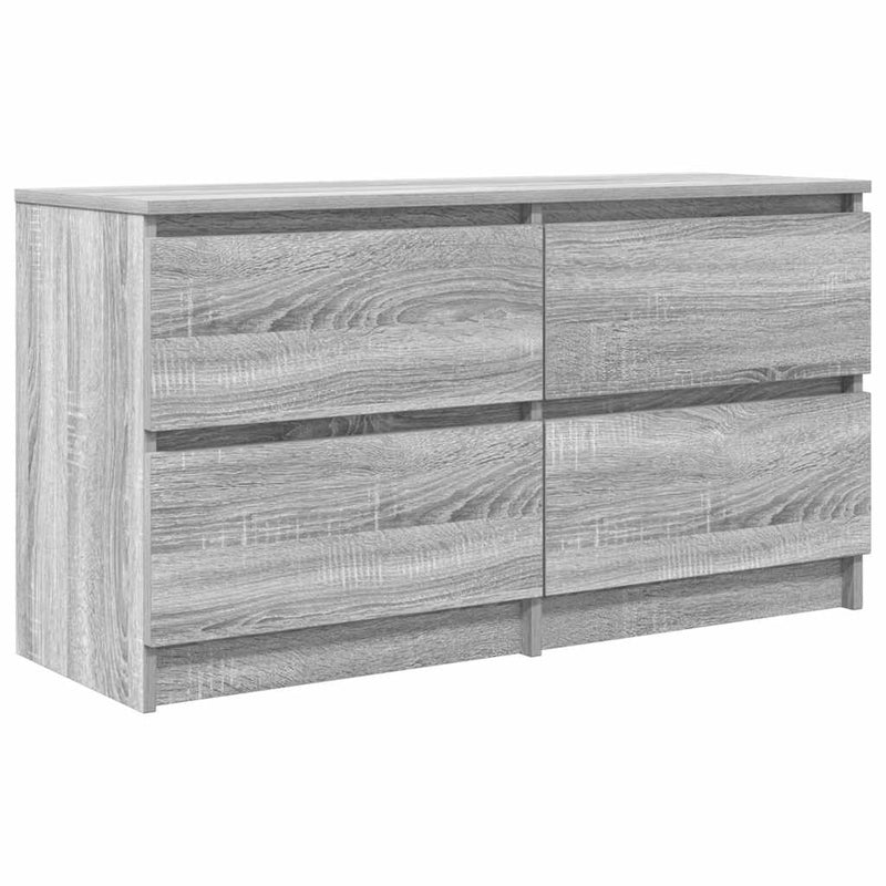 Comodă TV, gri sonoma, 100x35x54 cm, lemn compozit