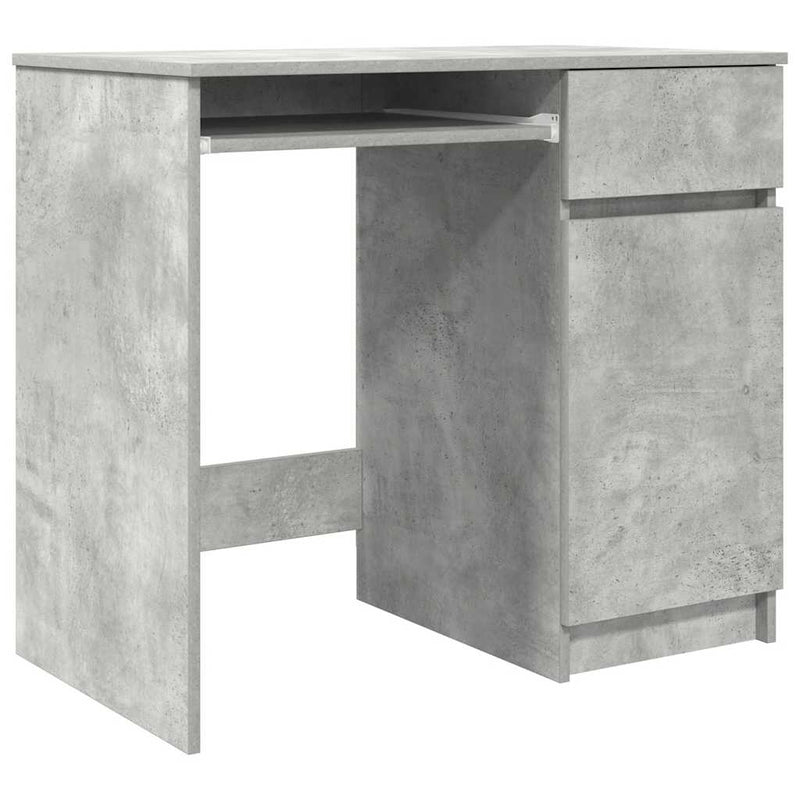 Birou Beton Gri 86x49x76 cm Lemn prelucrat